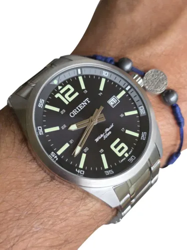 Relógio Masculino Orient Mbss1 275 Calendário Quartz Prateado