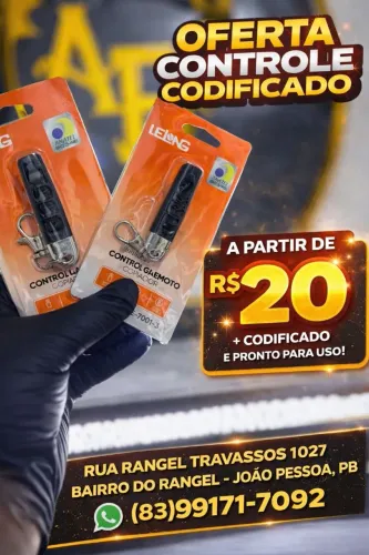 CONTROLE LEIANG UNIVERSAL PARA MOTOR DE PORTÃO DE GARAGEM COM CODIFICAÇÃO JÁ INCLUSA