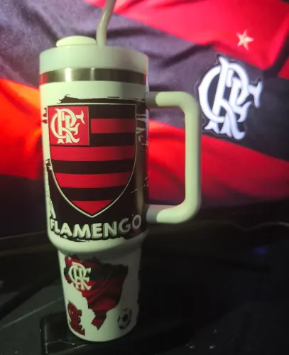 Garrafa Térmica Flamengo 1,2L Premium Alta Qualidade A Pronta Entrega