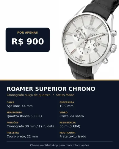 Relógio Roamer Superior Chrono