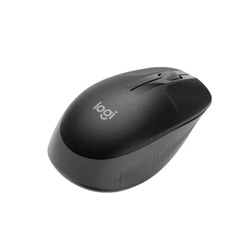 Mouse sem fio Logitech M190 de Tamanho Padrão, Conexão USB e Pilha Inclusa - Cinza