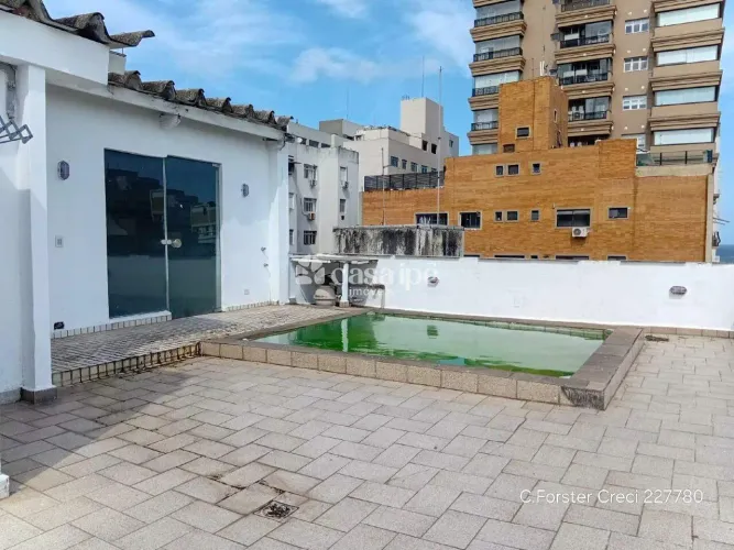Cobertura Duplex | Piscina Privativa | Churrasqueira | 2 Vagas | Aparecida, Santos