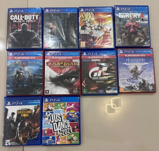 Jogos de PS4 - 1 por R$ 60 ou todos por R$ 500