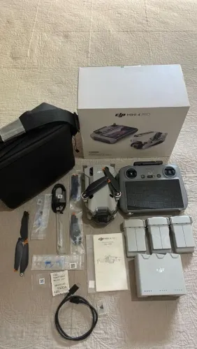 dji mini 4 pro combo com 3 baterias plus e controle com tela, o mais top!