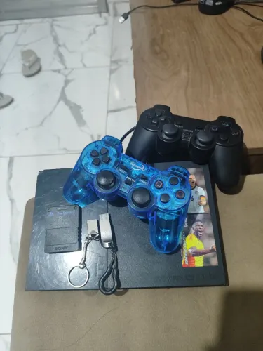 Console Playstation 2 Slim Desbloqueado 2 Controles Pen Drive