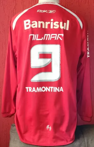 Camisa do Internacional 2008, Tam: G #9 Nilmar Reebok.