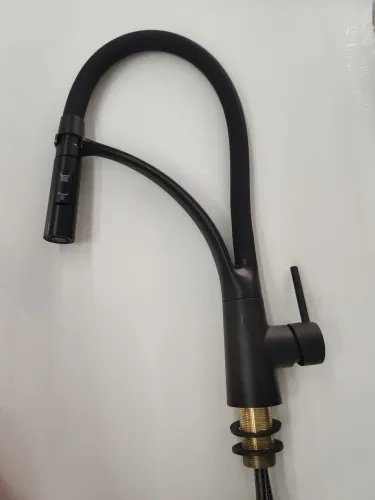 TORNEIRA GOURMET de bancada - Quente / Fria - Preto Fosco -