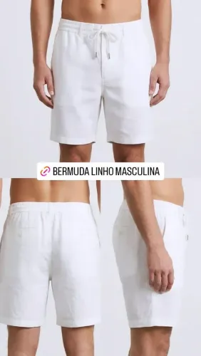 Bermuda Linho Masculina