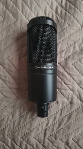 Microfone Condensador Audio-Technica, Cardióide, XLRM de 3 pinos - AT2020