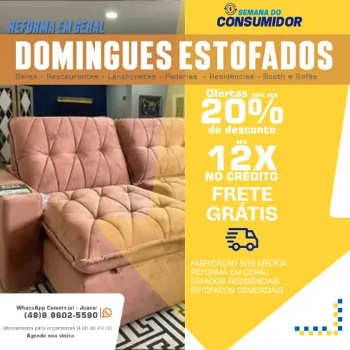 SOFÁ RETRATIL SOB MEDIDA PERSONALIZADOS