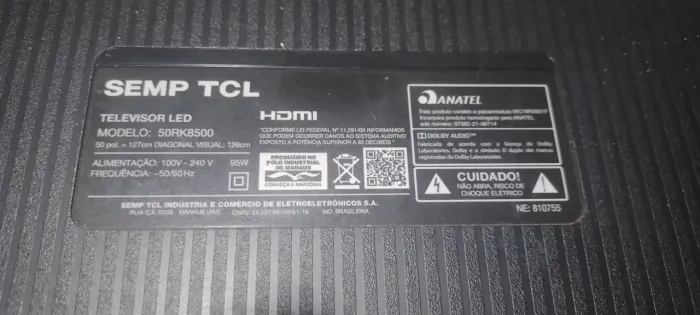 Placas da tv 50RK8500
