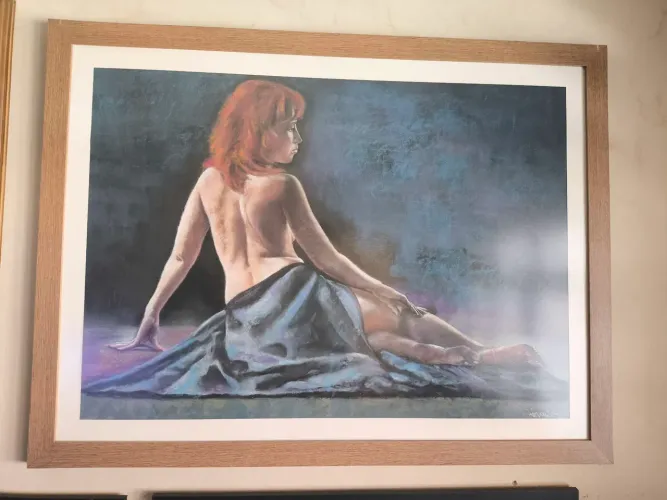 Pinturas de Retrato e Paisagem a Giz Pastel 