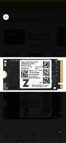 SSD NVME 256GB SAMSUNG NOTEBOOK OU PC GAMER ALTA VELOCIDADE 