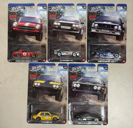 Set Hot Wheels Silver Premium Rally Racers