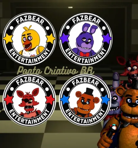 Kit de Bottons Five Nights At Freddy's FNAF