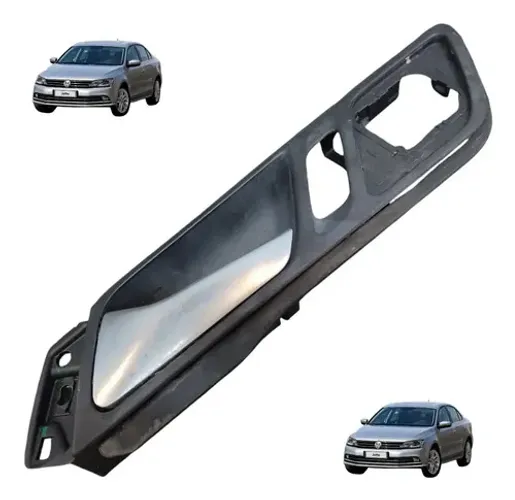 Maçaneta Interna Porta Dianteira Esquerda Jetta 2.0 11a16 Preto Dianteira