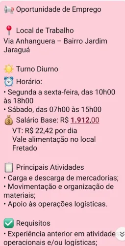 Ajudante de Carga e Descarga