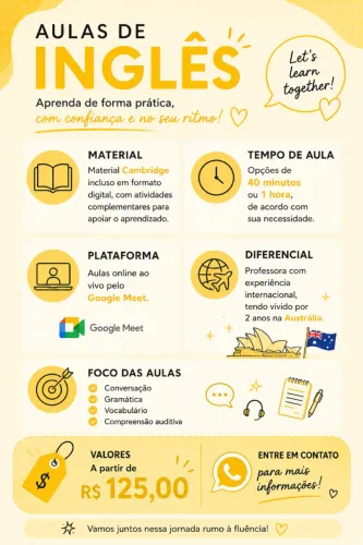 Aula de Inglês On-line Particular