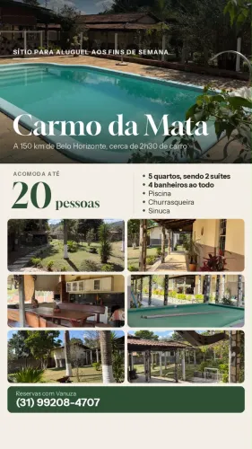 Sítio em Carmo da Mata