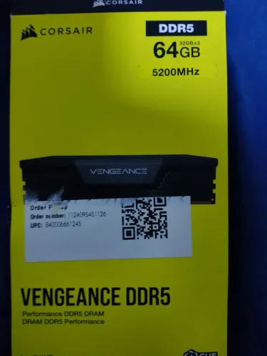 Memoria ram 64 GB ddr5 Corsair vengeance usada