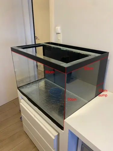Aquário 200 litros com sump traseiro - completo - pleno funcionamento - montar e usar