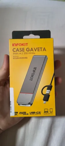 Case para M.2 SSD NVME (PRODUTO NOVO). JÁ ESTÁ NO MENOR PREÇO.
