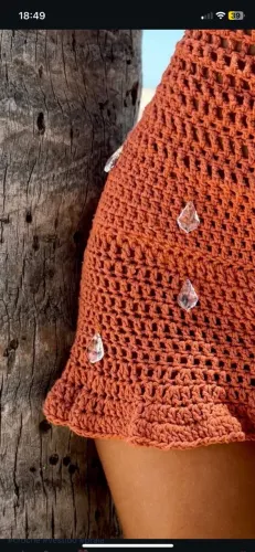 Vestido gota crochê 