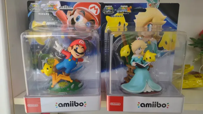 Amiibos Mario & Rosalina Super Mario Galaxy. Originais Nintendo.
