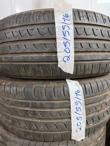 Pneus 205/55/16 marca Pirelli semi novos