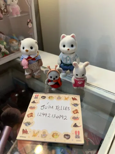 Sylvanian Families coelho neve coala foca e Sptiz