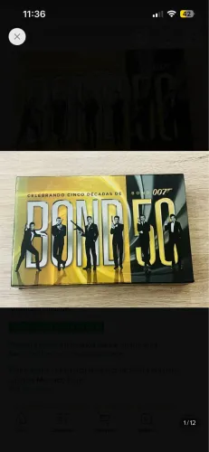 Blu-ray Bond 50 - 007 Cardboard Coleção 23 Filmes Nacional Dublados