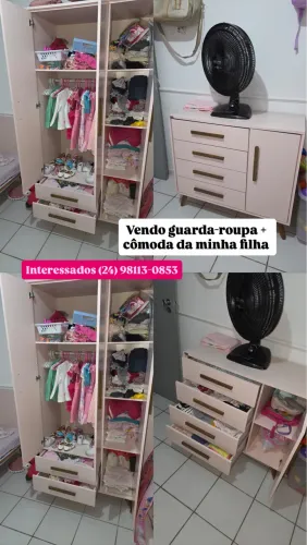 Conjunto Guarda Roupa + Cômoda