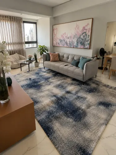 Tapete Adroaldo Blue/Blue 6m² - Alto Padrão e Excelente Estado