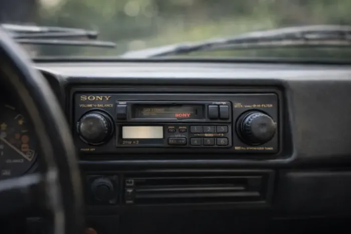 Rádio Toca-fitas retro Sony automotivo