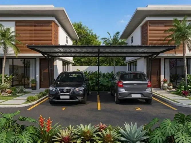 Cobertura Garagem Suiço 2,50 X 5,00 M Aço Carbono Aluzinco (+2 vagas)