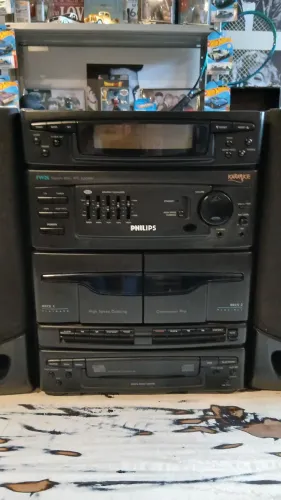 Mini System Philips FW26 karaokê vintage