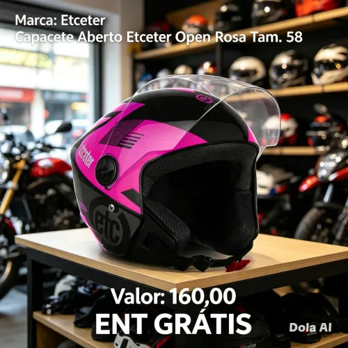 Capacete feminino novo - ENT GRÁTIS