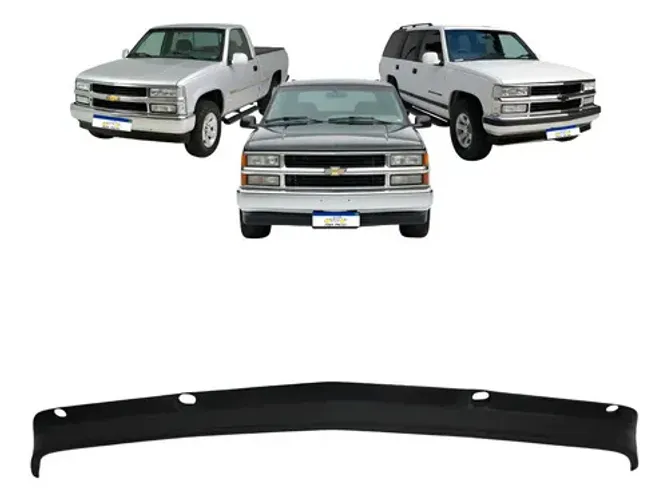 Spoiler Saia Dianteiro Silverado 1997 1998 1999 2000 A 2004 Preto