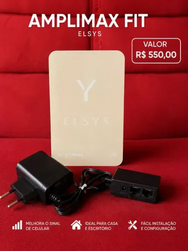 Amplimax Fit Elsys | Amplificador de Sinal Celular | R$ 550,00