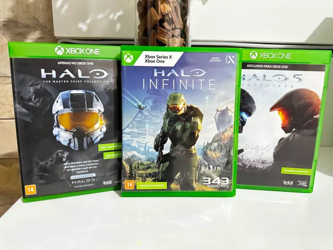 COLEÇÃO HALO INFINITY, HALO THE MASTER CHIEF E HALO 5 XBOX 