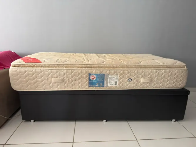 CAMA BAÚ + COLCHÃO (Solteiro)