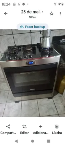 Vendo fogão Dako supreme cinco bocas qualquer coisa chama no WhatsApp *16