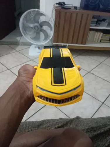 Carrinho Transformers Amarelo - Vira Robô | Funcionando Perfeitamente