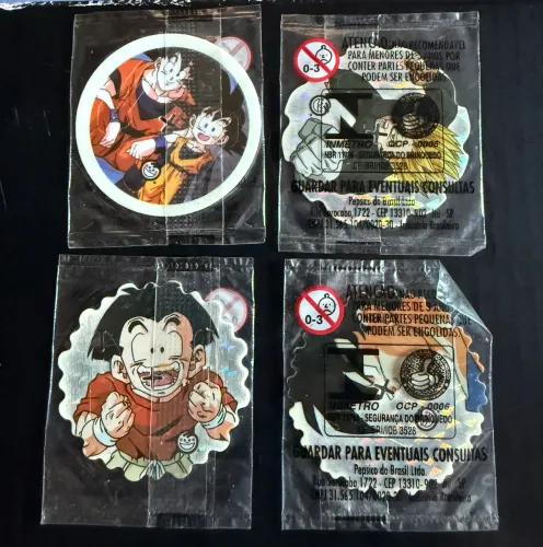 tazos dragonball z spiners  lacrados | elma chips | raridade | lote