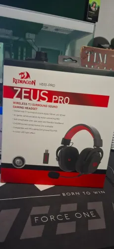 Headset sem fio Redragon zeus pro - Novo