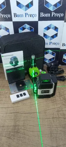 Nível a laser 12 Linhas Pracmanu Recarregável Auto Nivelamento Com Suporte