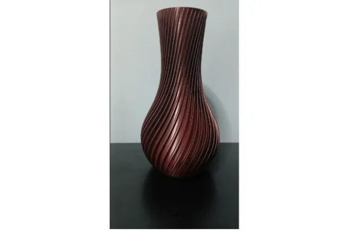 Vaso Decorativo Espiral Dupla Cor