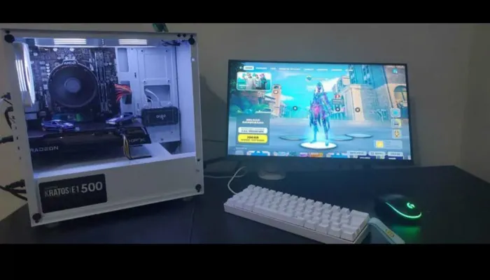 ? Setup Gamer Completo - Ryzen 5 5600G + RX 7600 (Roda tudo!)