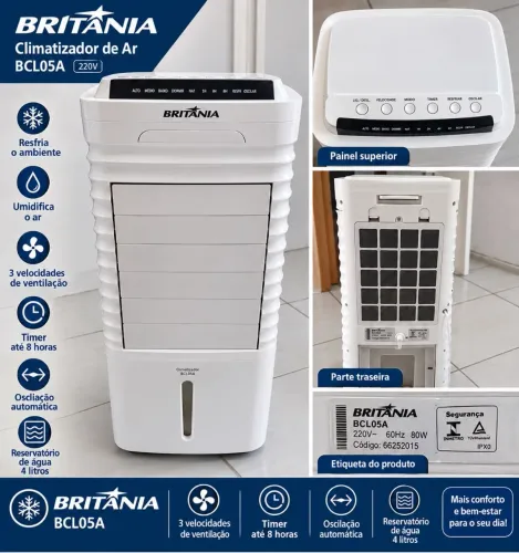 Climatizador de Ar Britânia