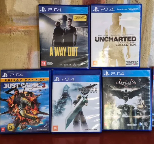 Lote com 5 Jogos Originais PS4 - Excelente Estado
